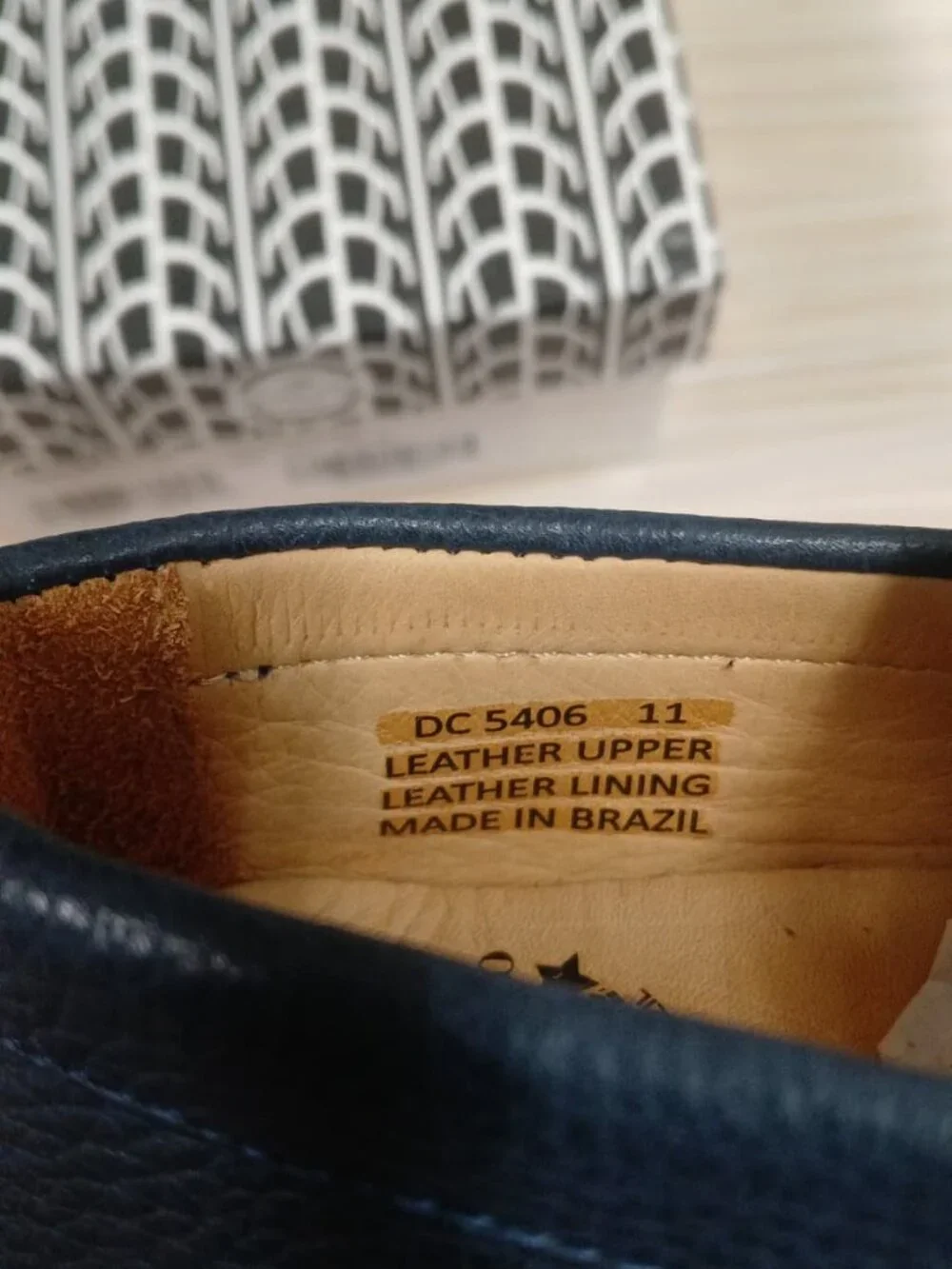 Driver Club USA Boys Moccasins Navy Blue Leather Size: 11 -O